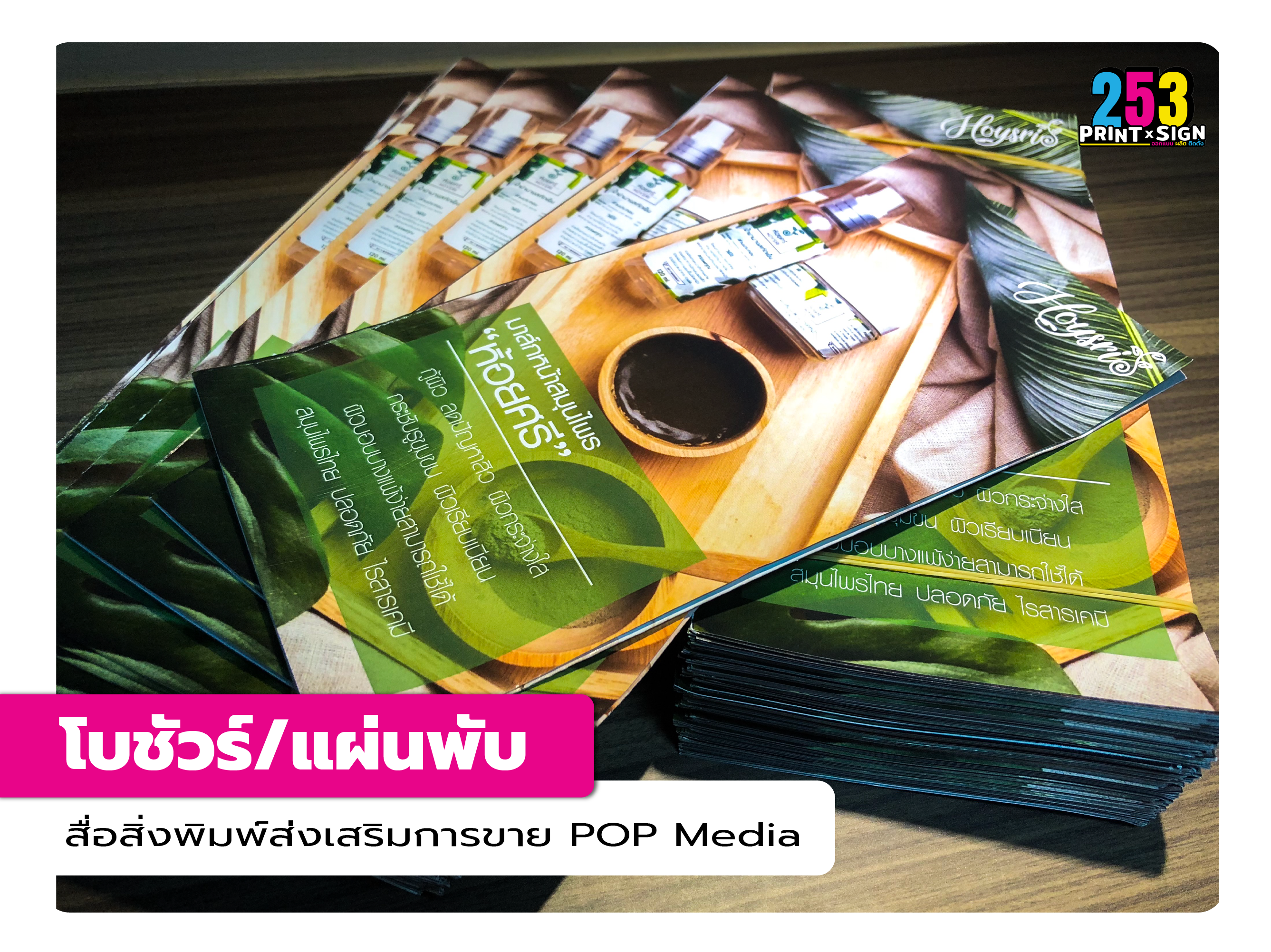 โบรชัวร์ แผ่นพับ